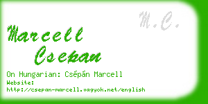 marcell csepan business card